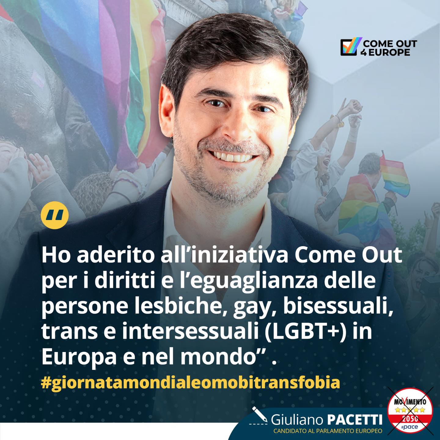 Pacetti GIULIANO PACETTI | Elezioni Europee 2024 Votoarcobaleno